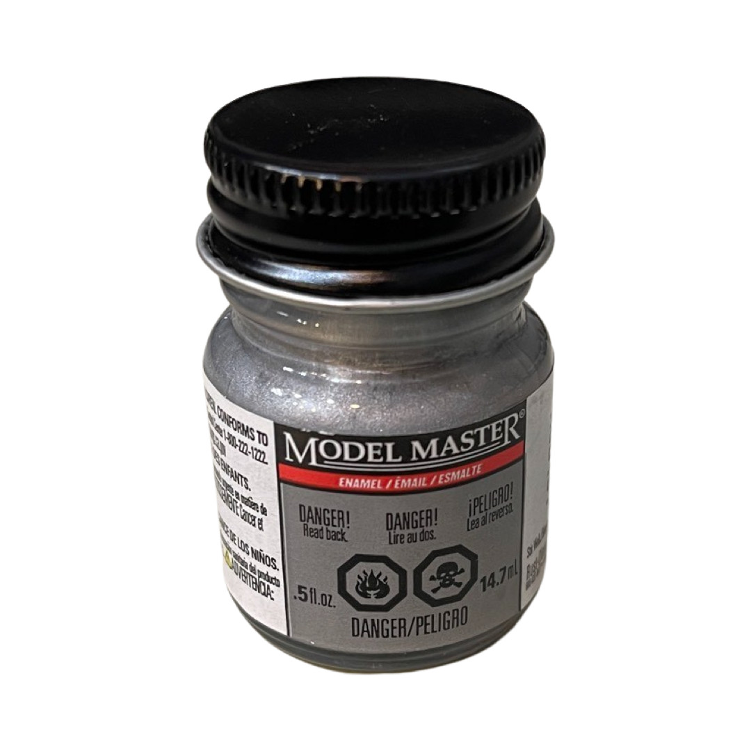 Genuine Testors Model Master Silver Chrome Trim Enamel Paint 0.5 Oz. NEW 273409