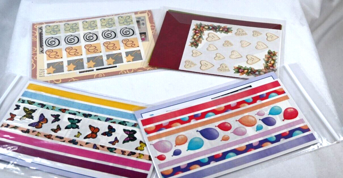 Creative Memories Pre-Cut Paper & Stickers Small Packs New