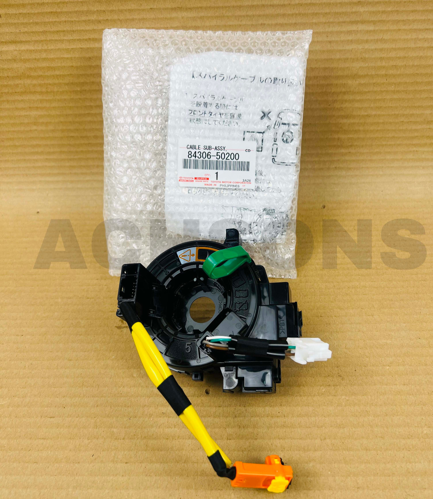 84306-50200 Lexus LS460 LS600h LX570 OEM Genuine Clock Spring Spiral Cable oem