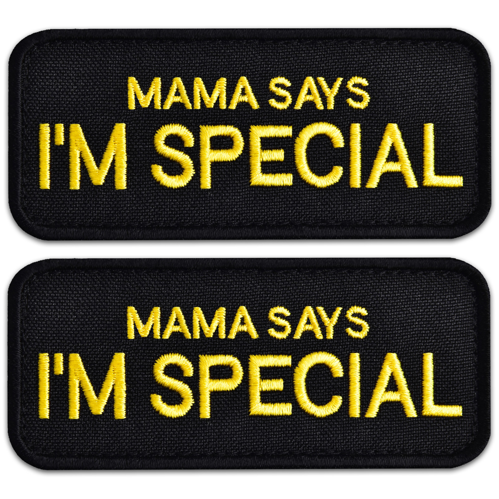 2-Pcs Set Mama says I'm special Embroidered Patches for Military Vests