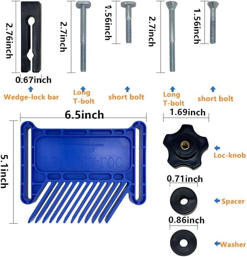 Featherboard Woodworking Tools, Safety Device Stackable Featherboard for Table S