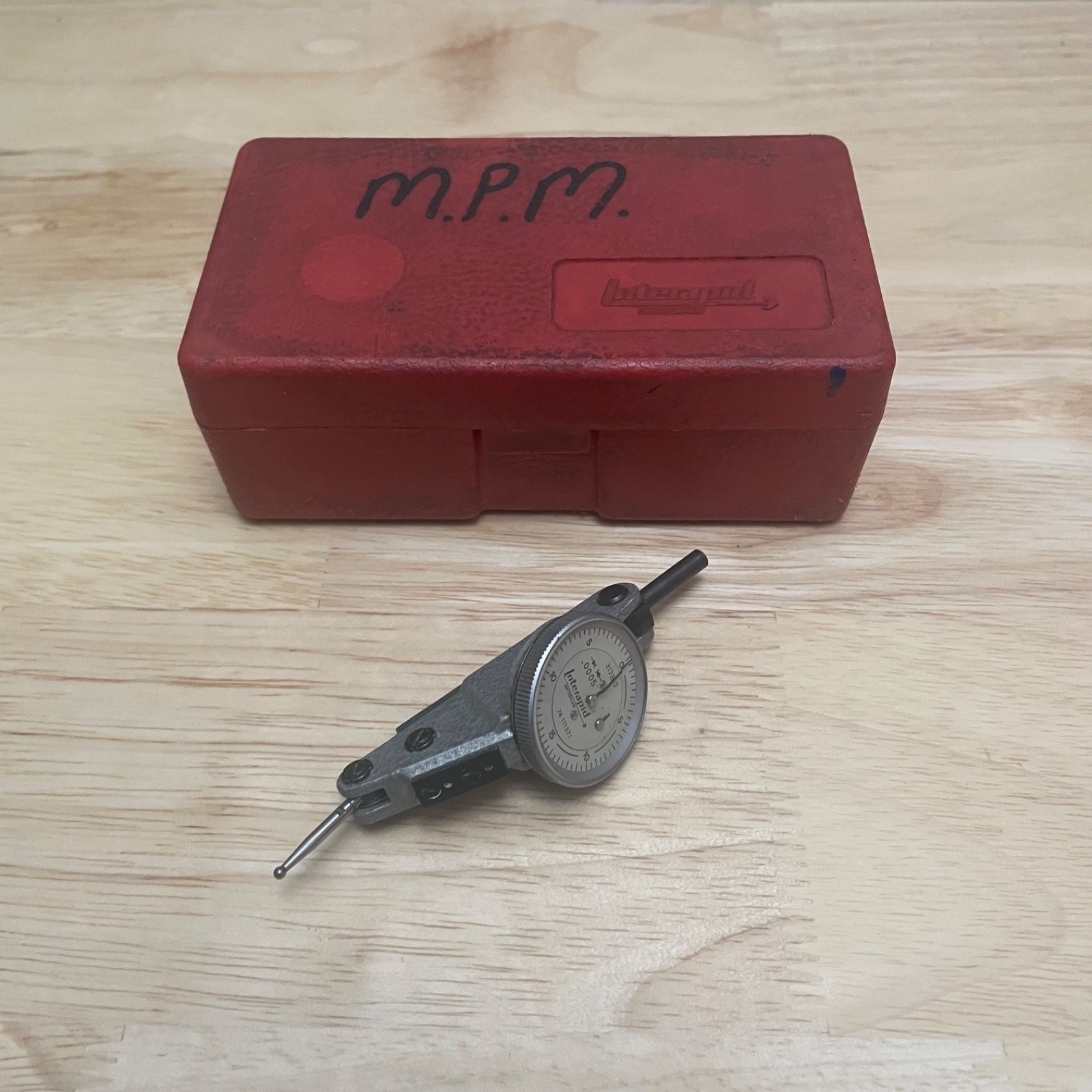 Interapid 312B-2 Dial Test Indicator .0005” Swiss Made w/Case