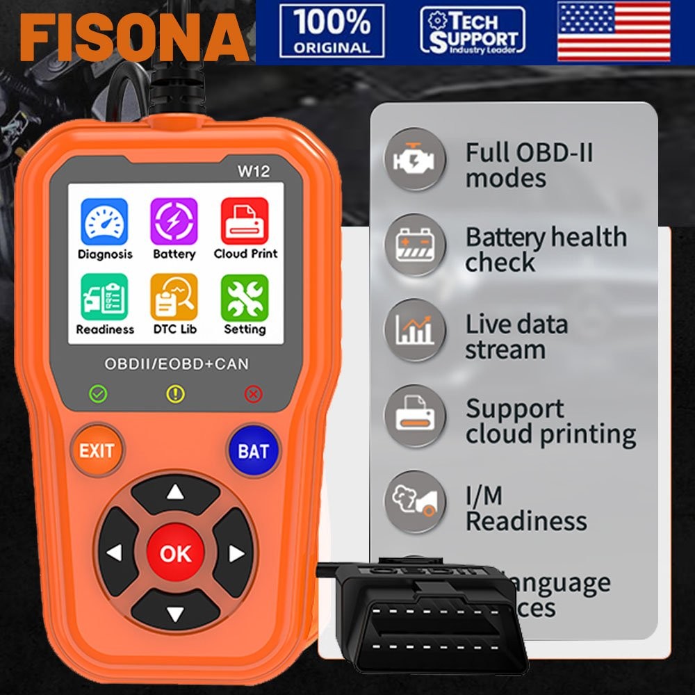 FISONA OBD2 CAN OBDII Scanner Code Reader Car Diagnostic Scan Check Engine