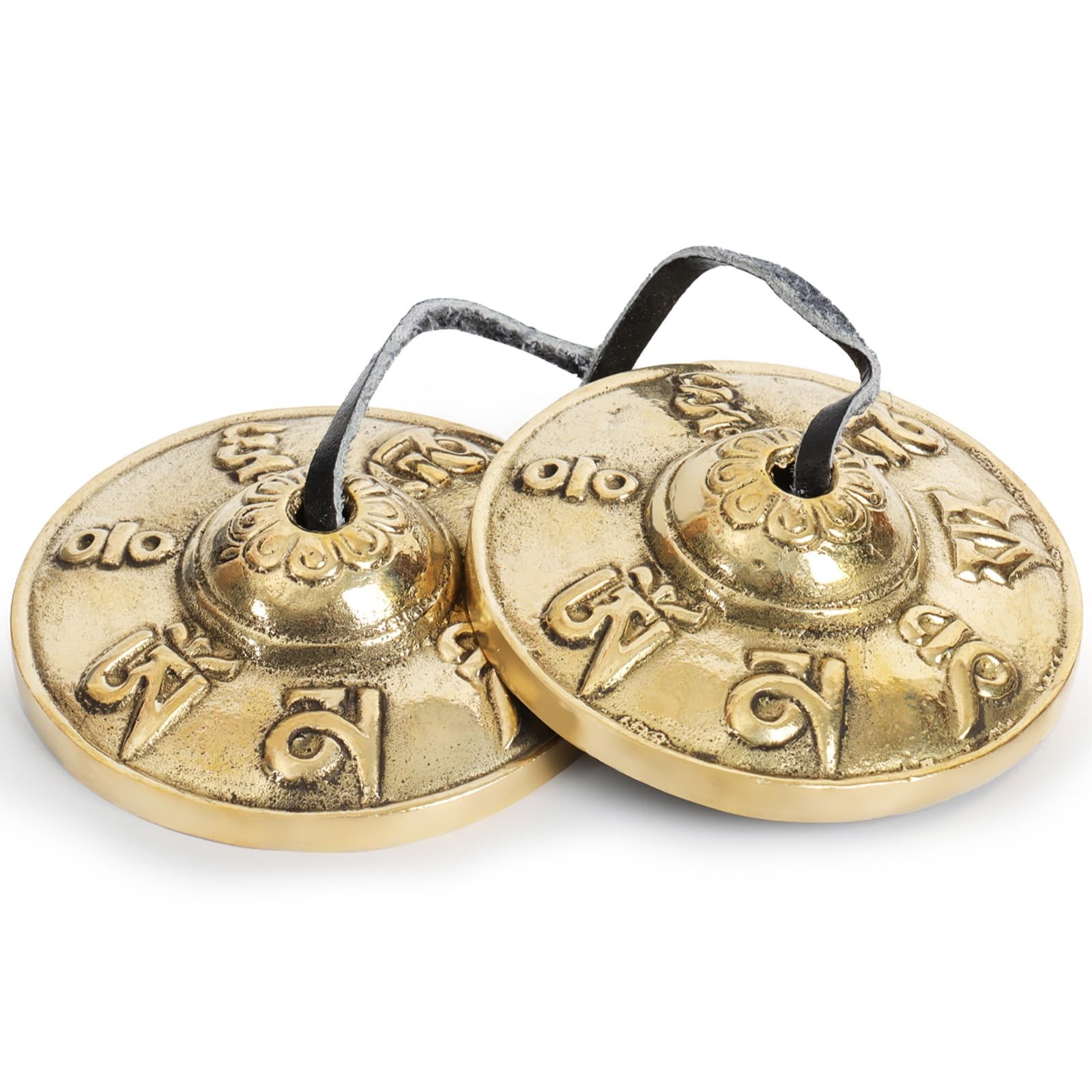 Tibetan Tingsha Cymbals - Om Mane Padme Hum - Meditation Bells for Spiritual ...