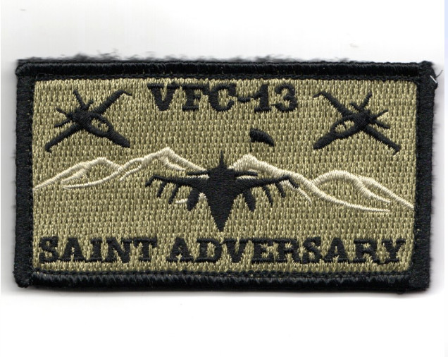 3.6" NAVY VFC-13 SAINT ADVERSARY NWU EMBROIDERED PATCH
