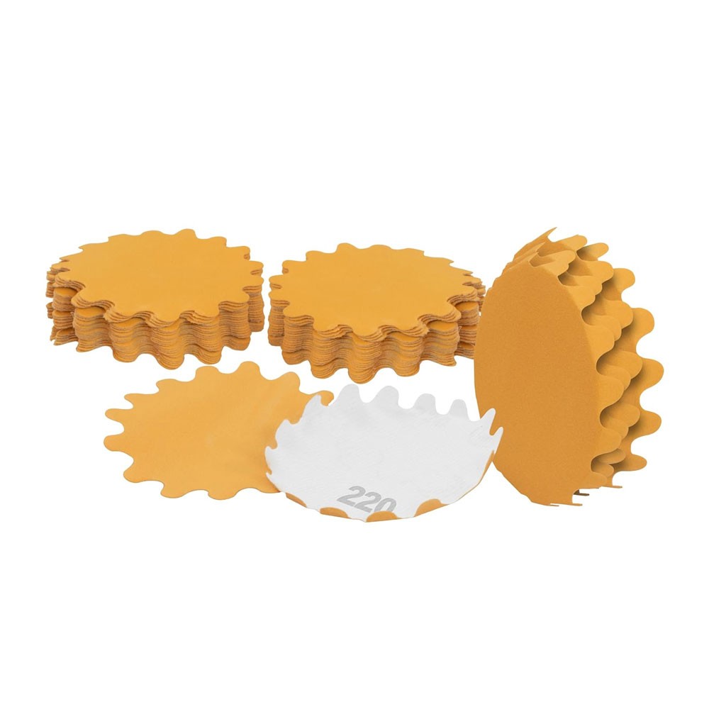 Keystone 5817 3 Inch Flex Edge Wavy Sanding Disc 50 Pack - 220 Grit