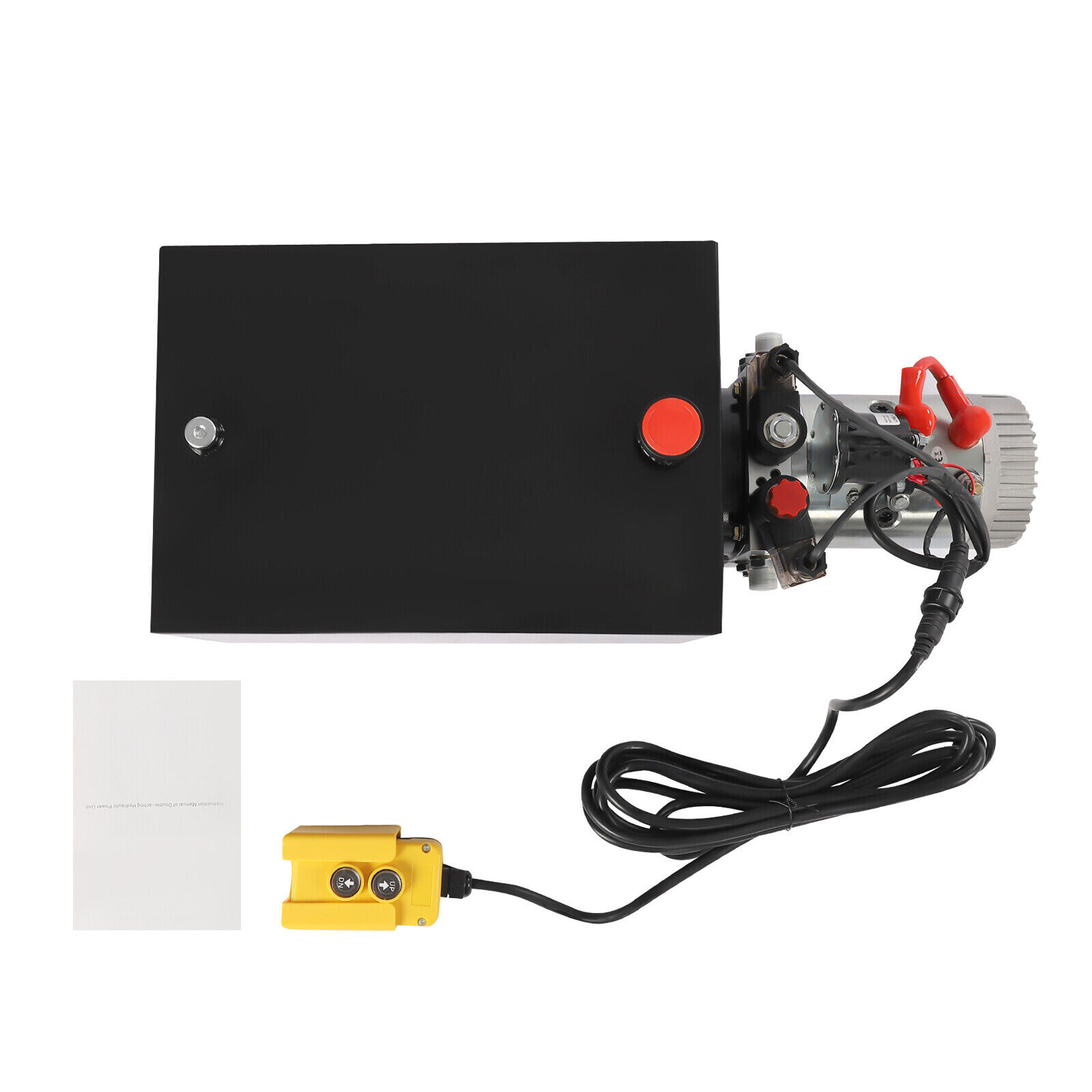 Hydraulic Pump 20 Quart Double Acting Dump Trailer Pump Power Unit DC 12V