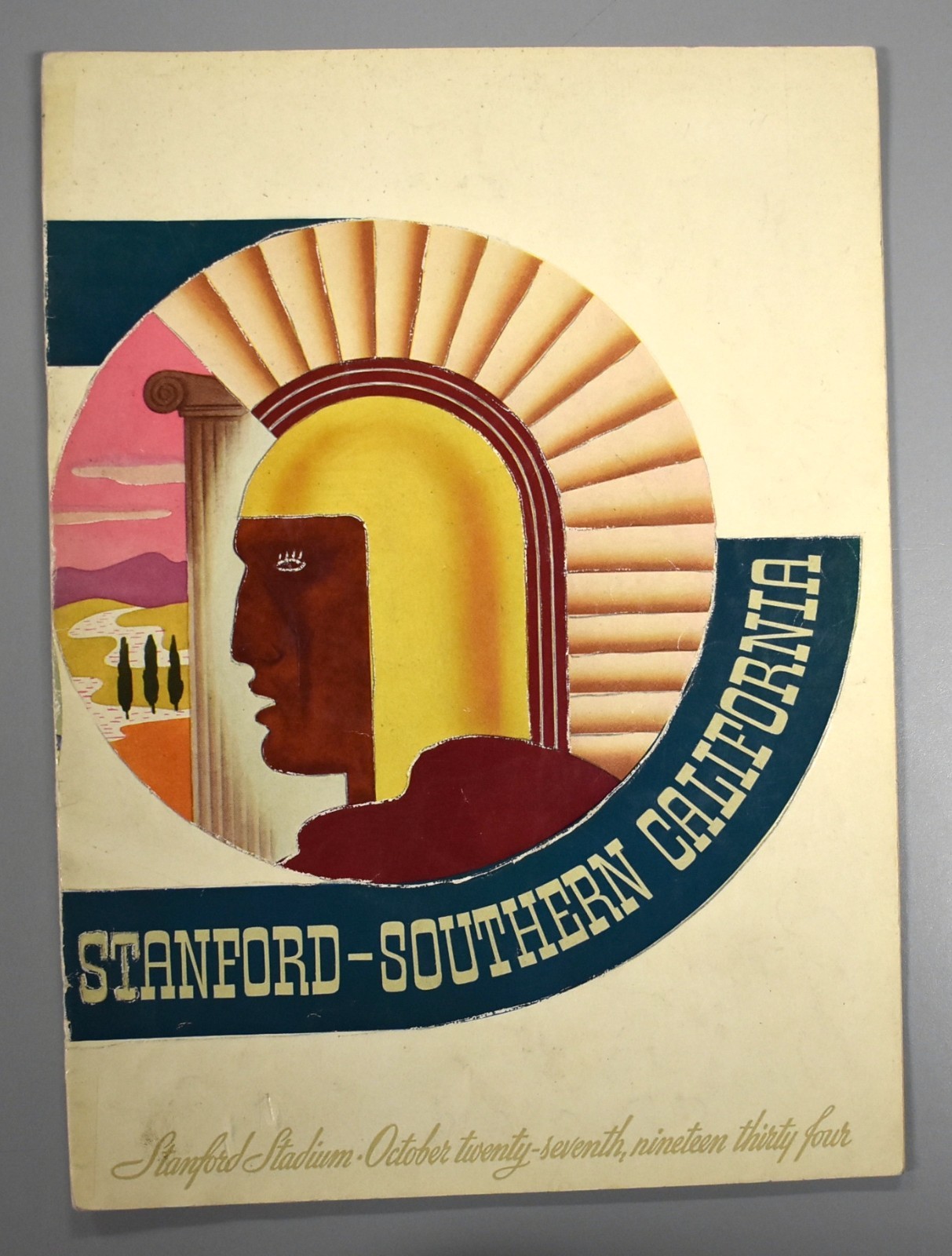 Stanford vs USC October 27th 1934 Official Game Program Football