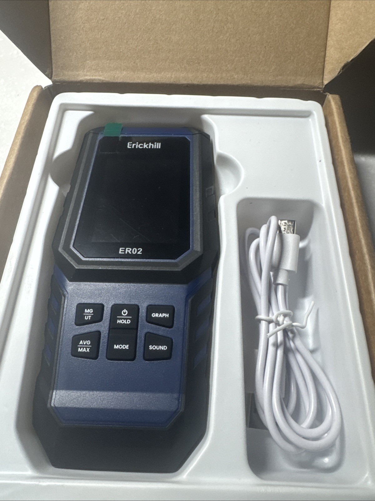 ERICKHILL ER02 EMF Meter Electromagnetic Field Radiation EF RF MF Detector Tool