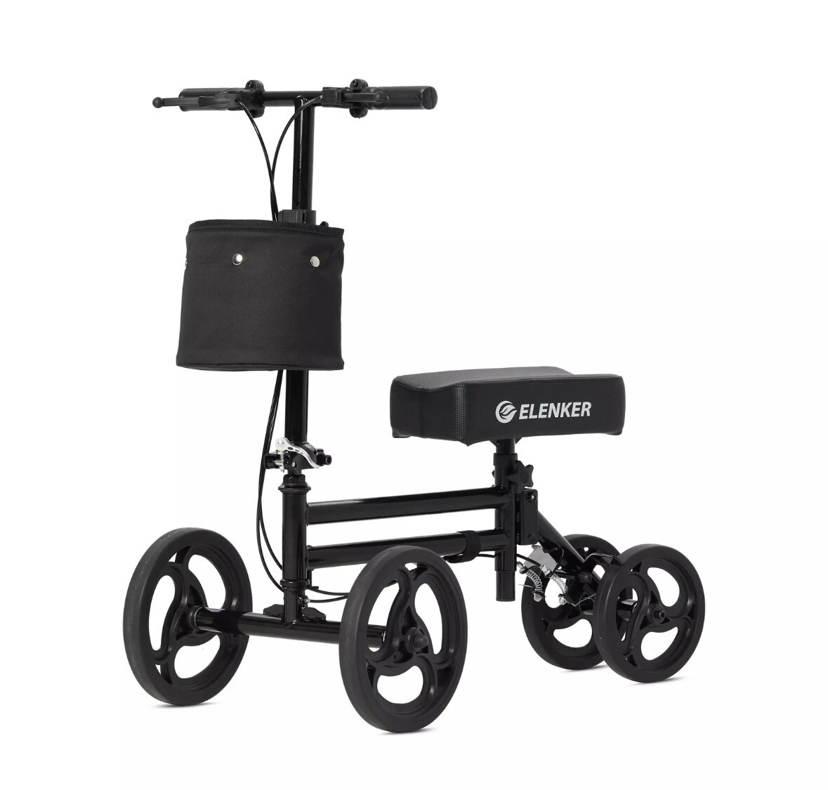 ELENKER Knee Scooter Economy Knee Walker with Dual Braking System for Injury ...