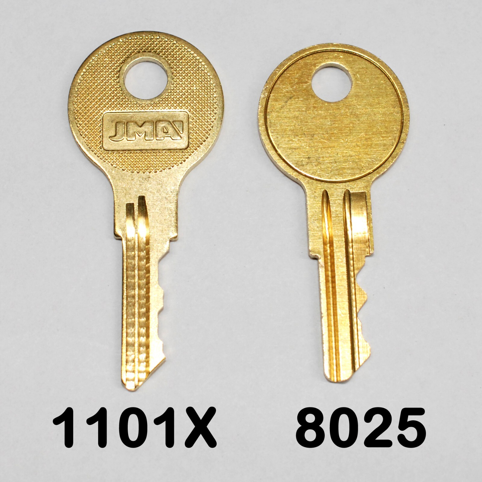 8025 and 1101X Replacement Keys ~ RV Coleman PopUP camper locks StepUp Door key