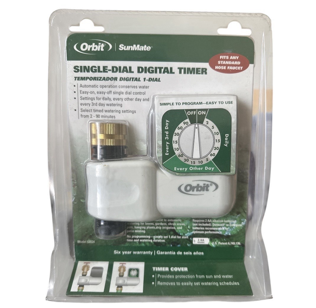 Orbit 62024 Single Dial Hose Watering Digital Timer New & Sealed