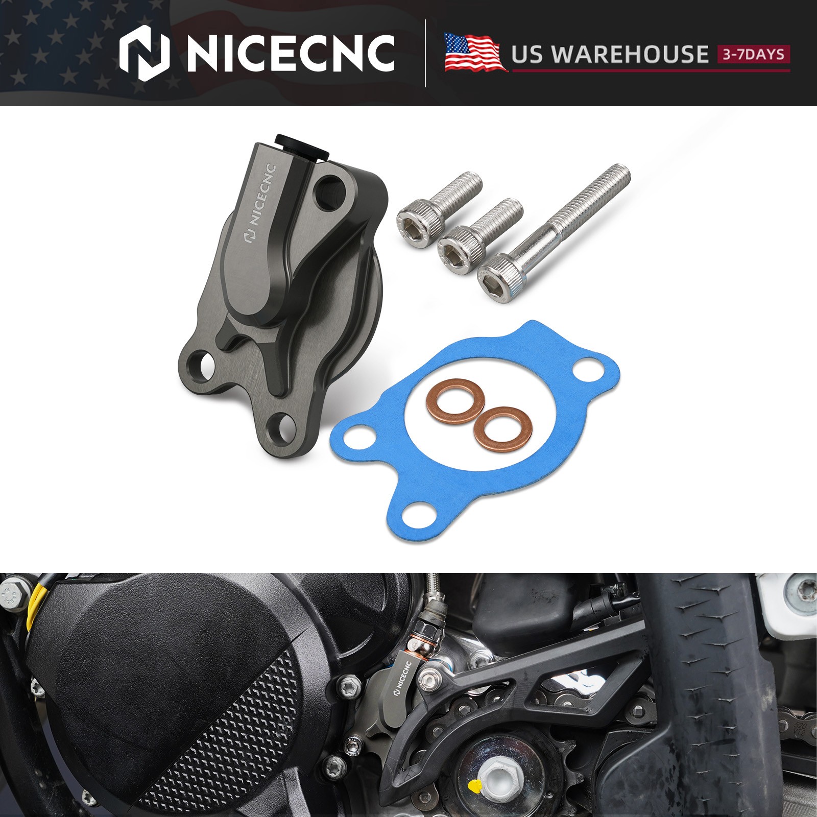 NICECNC Clutch Slave Cylinder For KTM 125 150 SX 2016-2024 250 300 EXC XCW 17-24