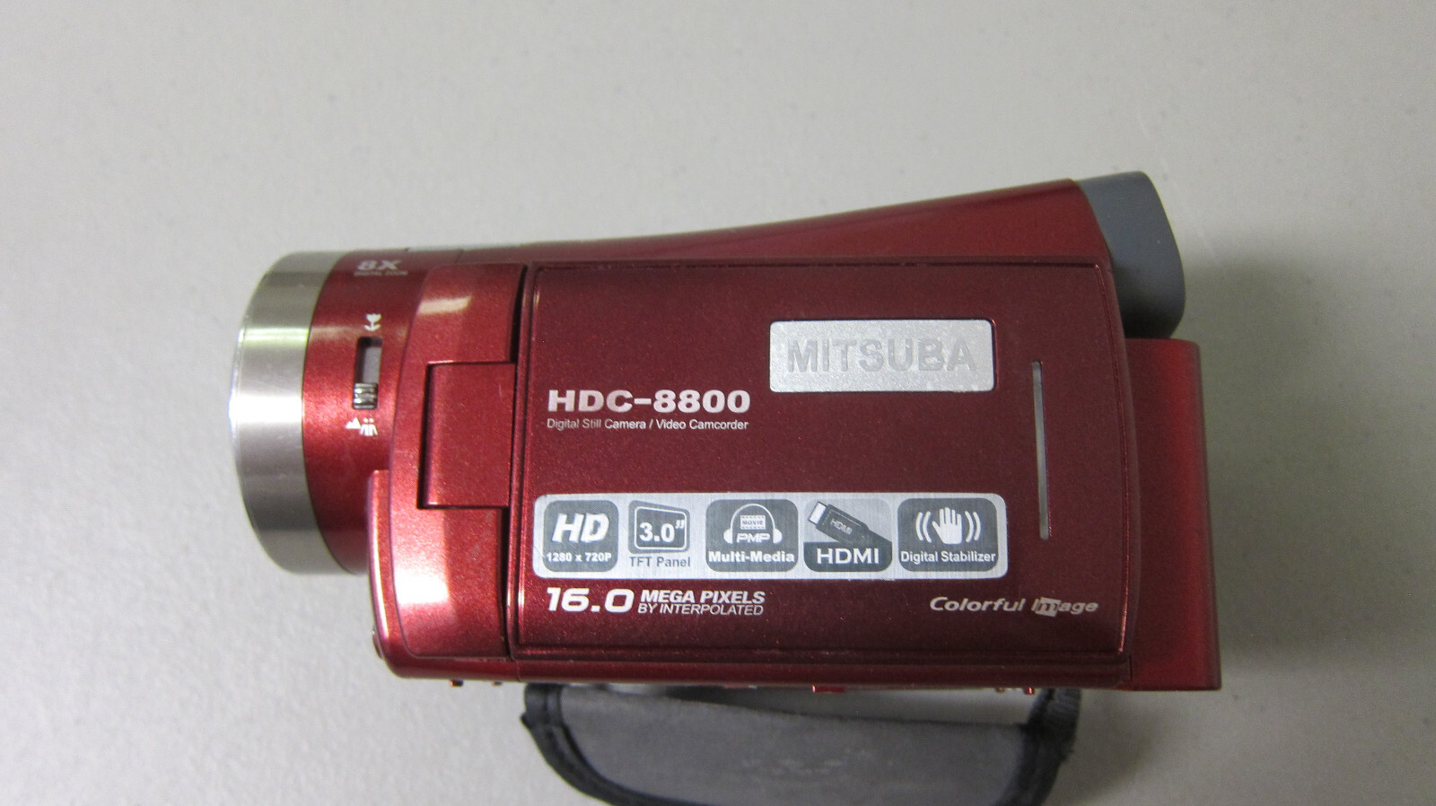 Mitsuba HDC-8800 16.0 MEGA PIXELS RED CAMCORDER - FREE SHIPPING