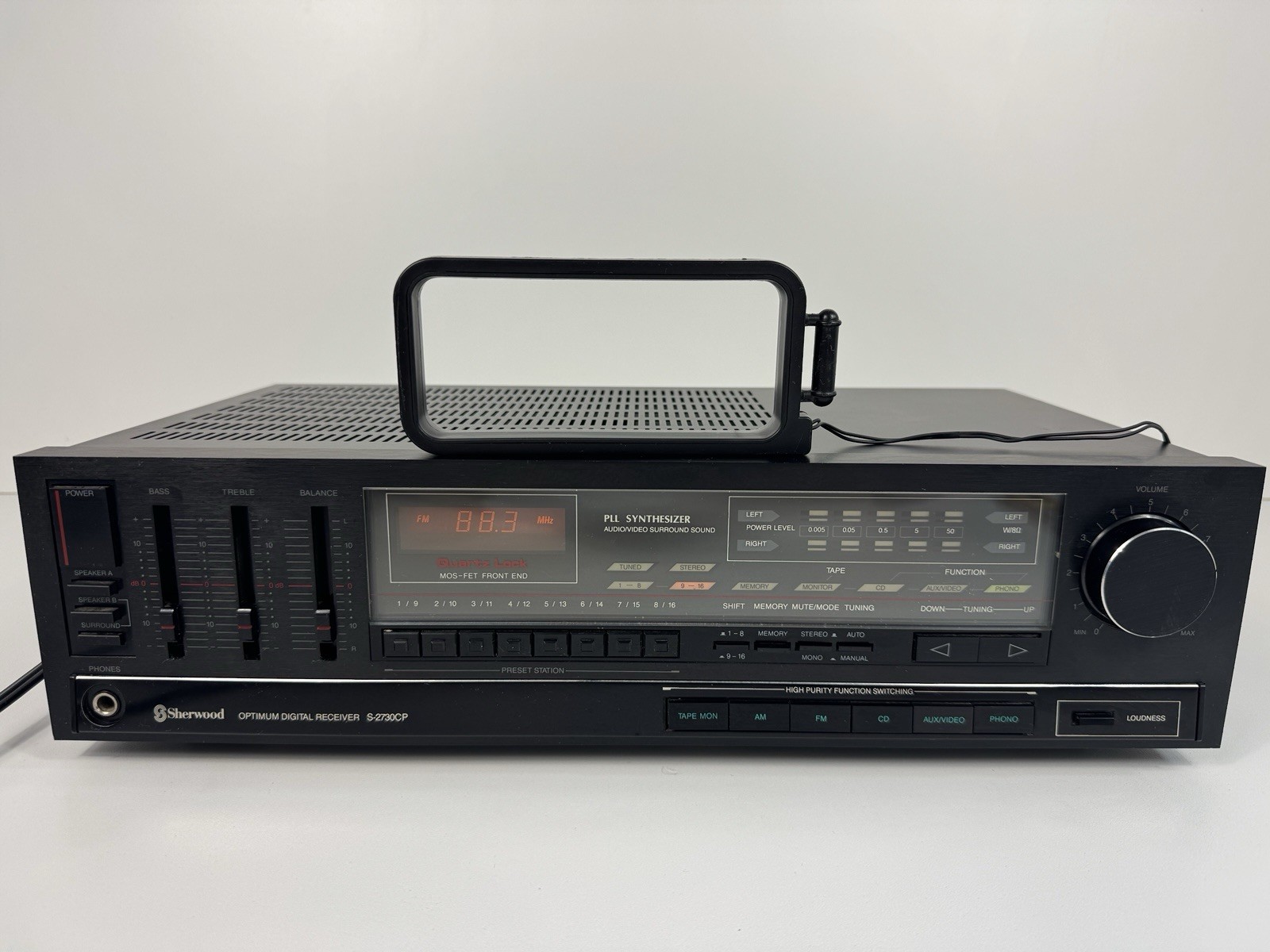 Sherwood S-2730CP Stereo Receiver AM/FM Digital Surround Phono w/ FM Antenna