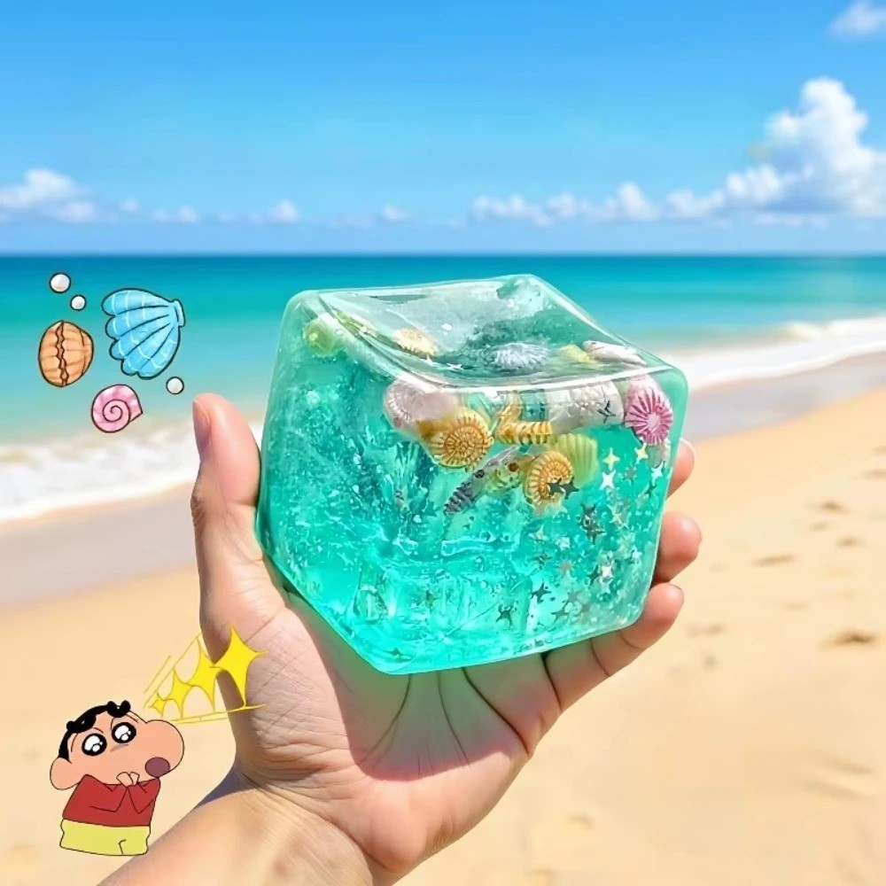 1Pc Squishy Toys Mustbuy Ocean Theme Ice Cube Squishies Stress Ball Sensory USA