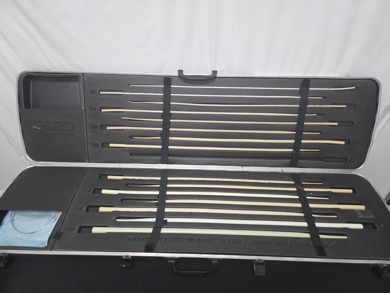 CR Bard Dilator Set of 15 American Dilators  15fr - 60fr w/ Case