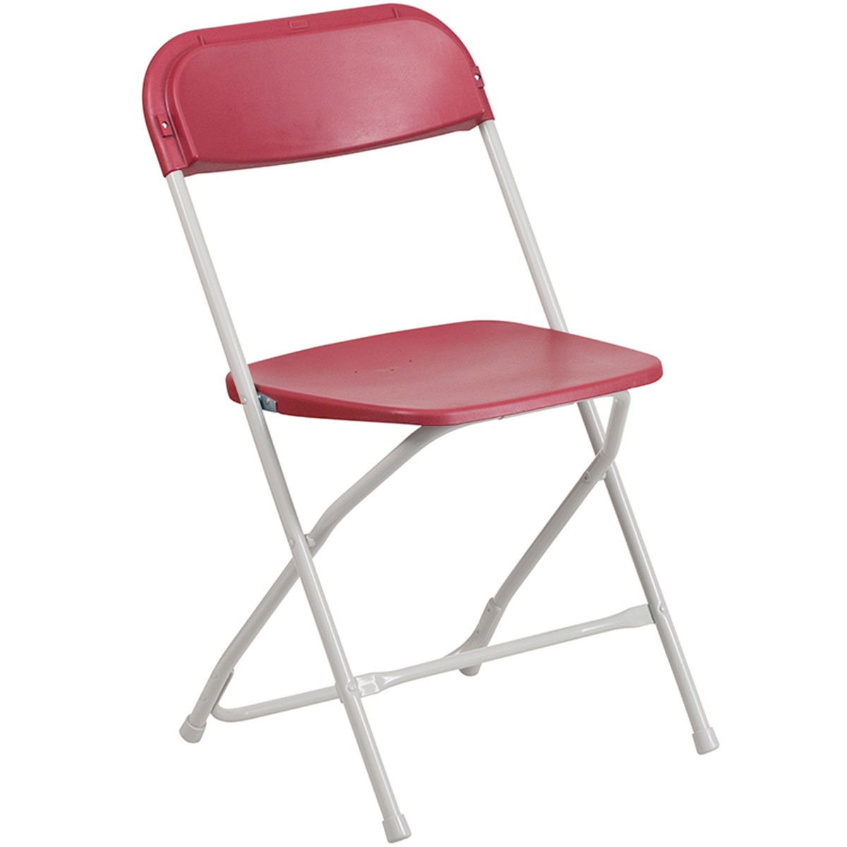 Plastic Folding Chairs Red 10 Pack Indoor Outdoor Event Party 700 lb Capacity