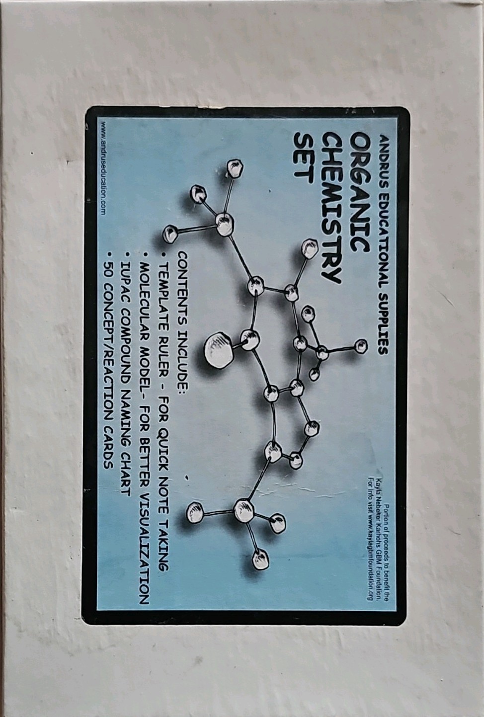 Andrus Educational Supplies Organic Chemistry Molecular Model Kit with Reaction…