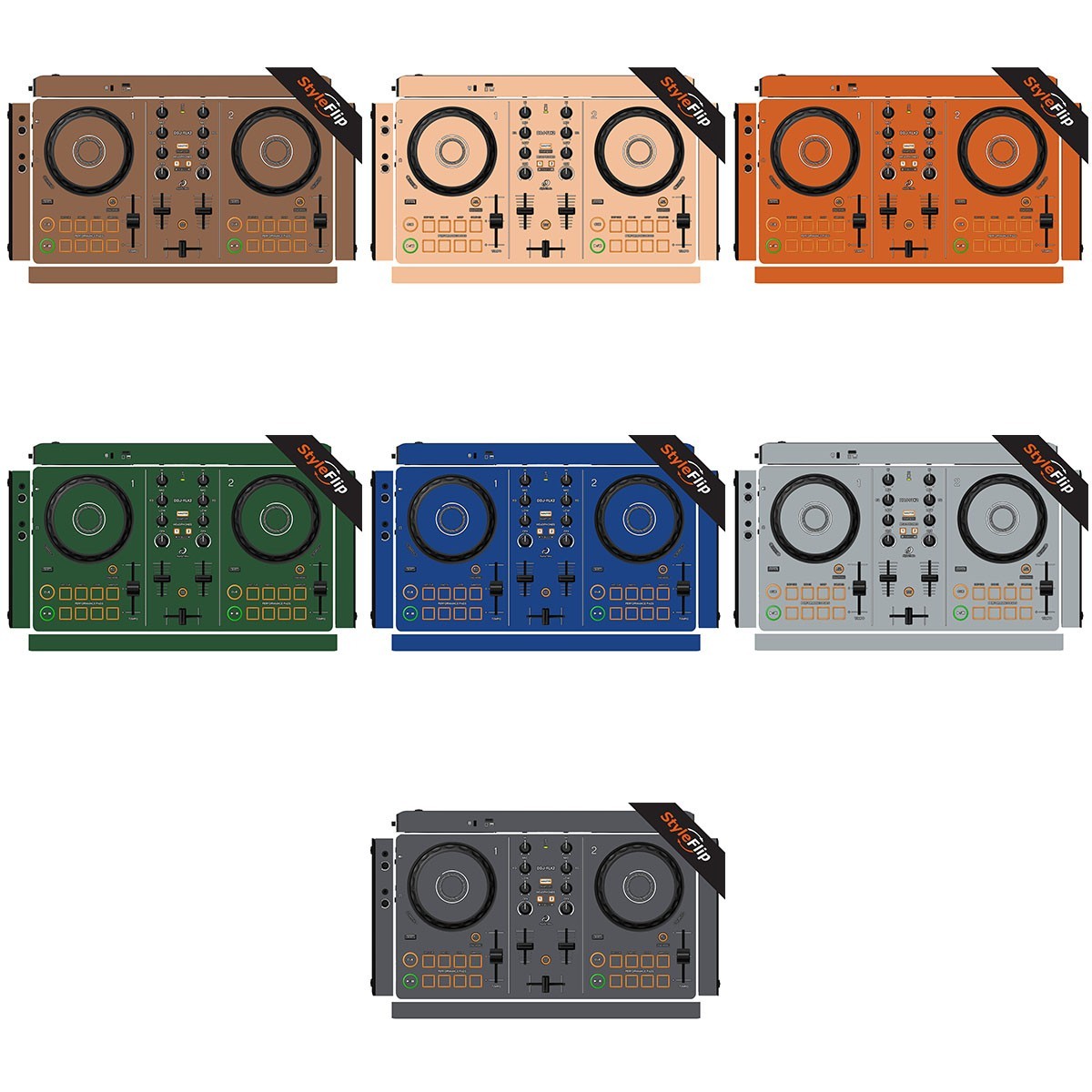 Alpha Theta DDJ-FLX2 Skin | 7 Neutral Colors | Protective Decal | StyleFlip
