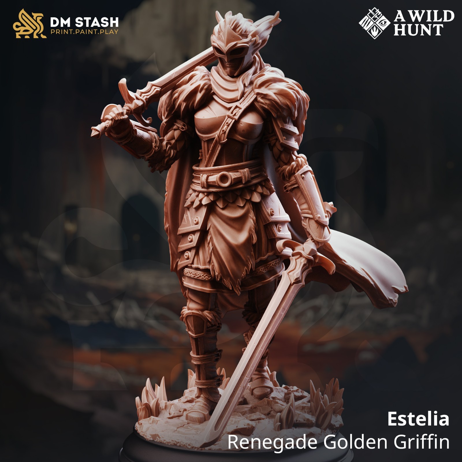Dungeons & Dragons Elf Fighter Ranger Miniature - Estelia - DnD RPG Wargames