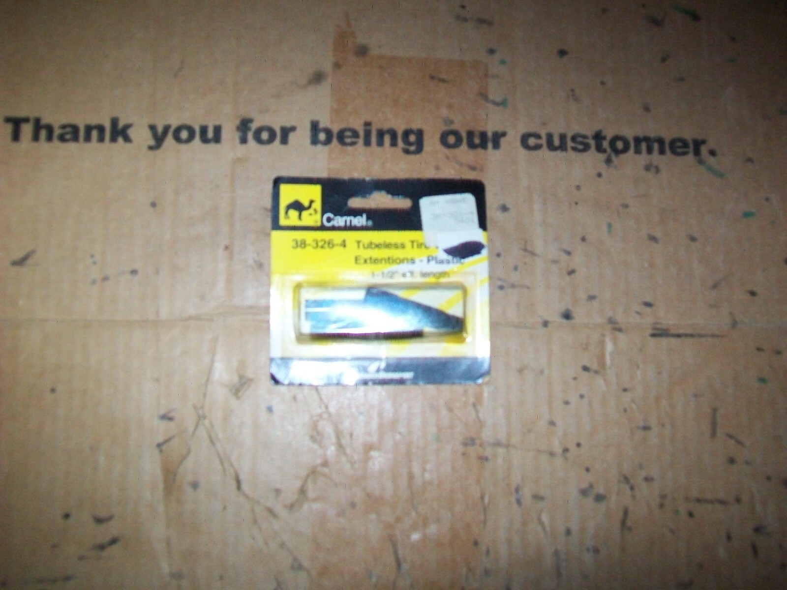 1 package of Camel part # 38-326-4 valve extension 1 1/2 length fits tire stems