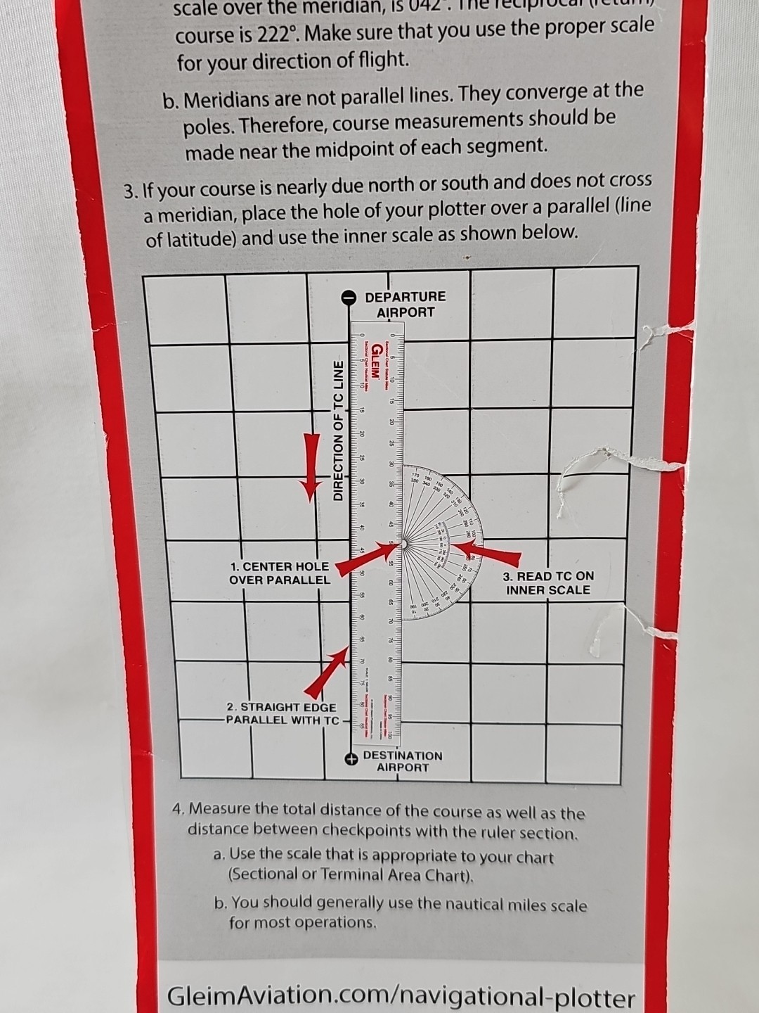 Gleim Navigational Plotter Sectional/World Aeronautical Terminal Area Chart