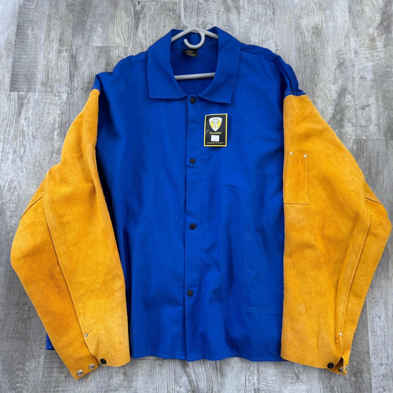Tillman Cotton Welding Jacket Cowhide Sleeves Men’s 5X Blue 9230 NWT