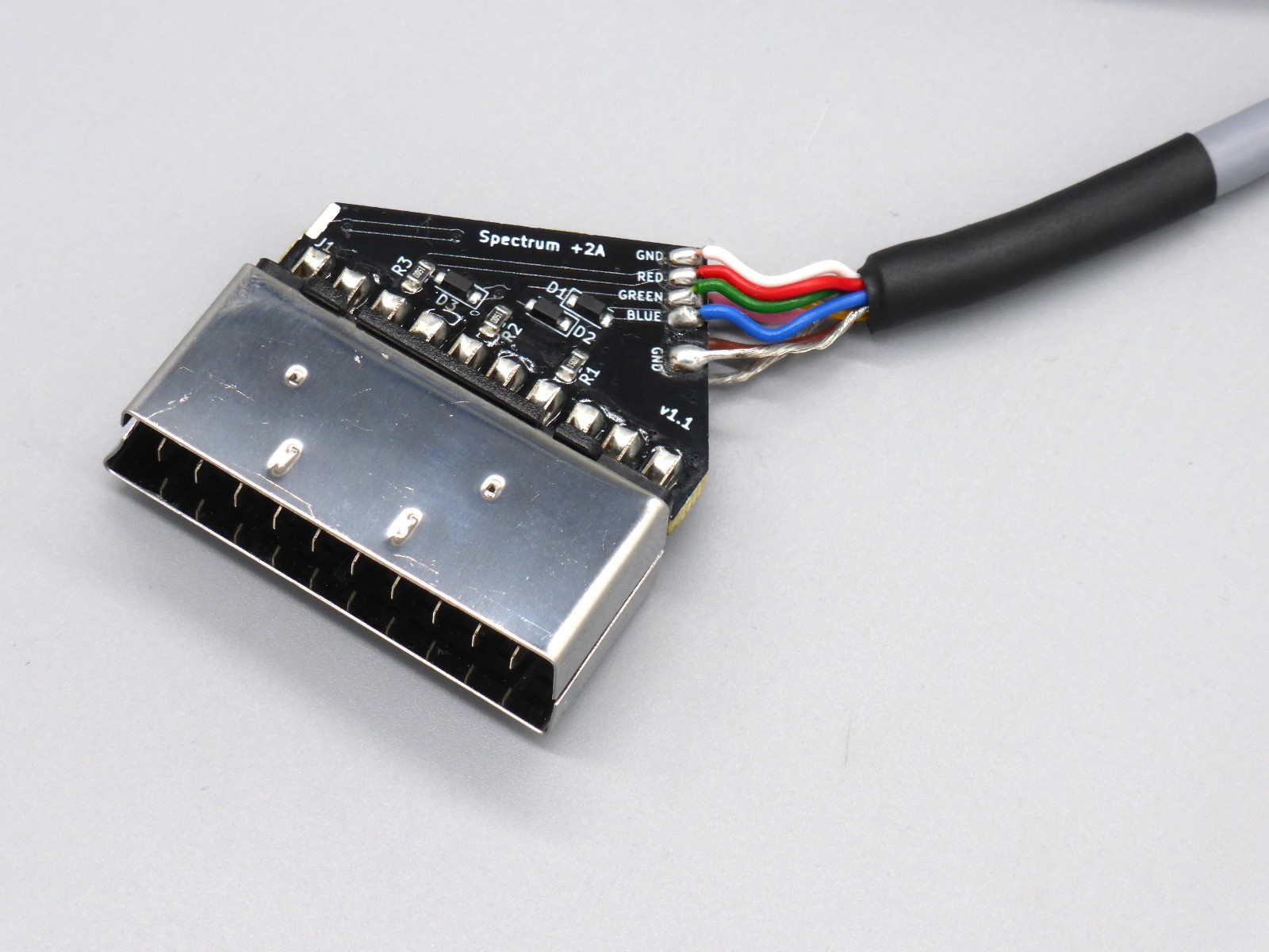 ZX Spectrum +2 ( Grey ) and 128k RGB SCART cable.  High quality RGB SCART cable