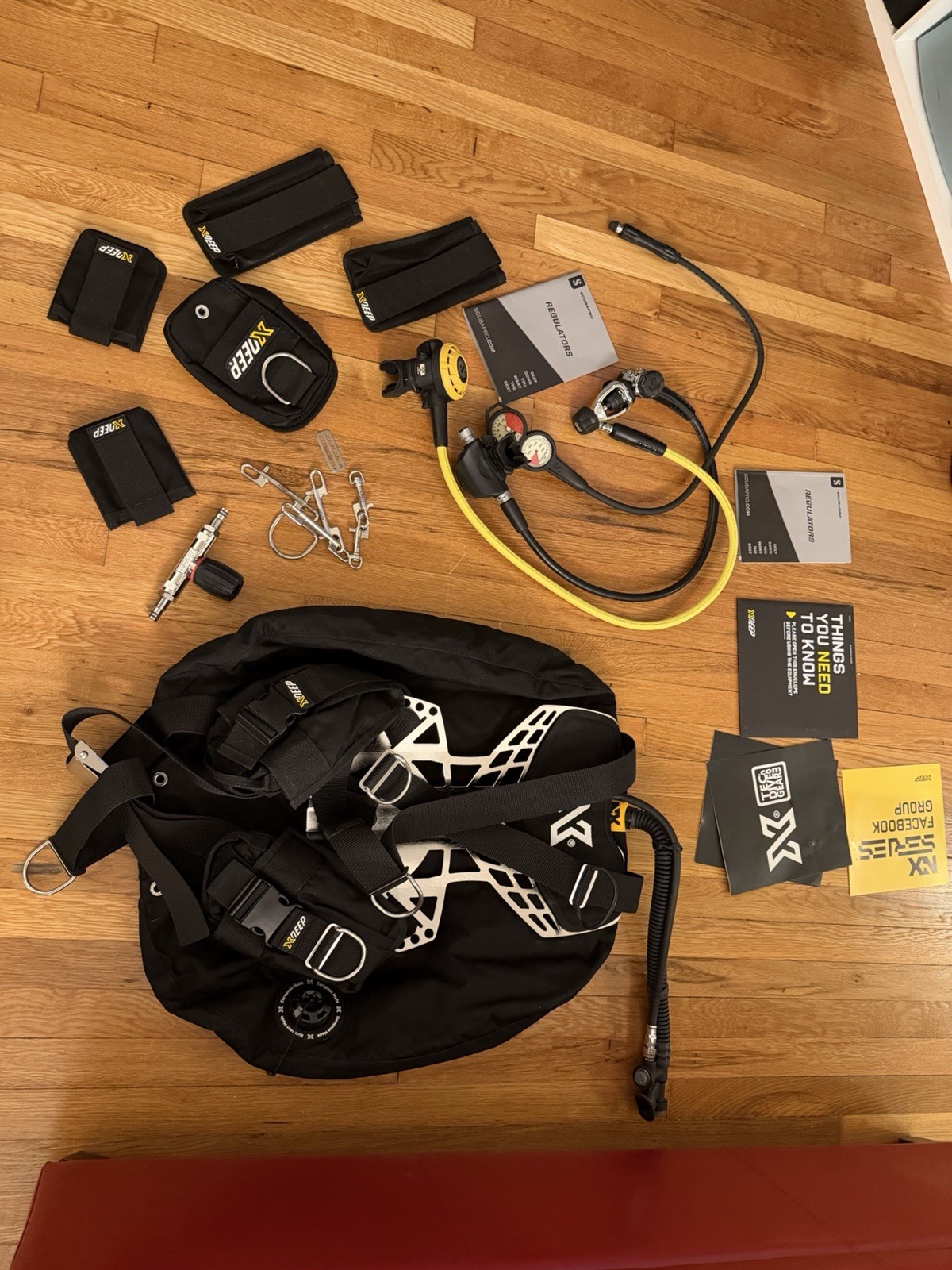 Xdeep NX Project Double Tanks Scuba Diving BCD Regulator Dive Gear Scuba Diving