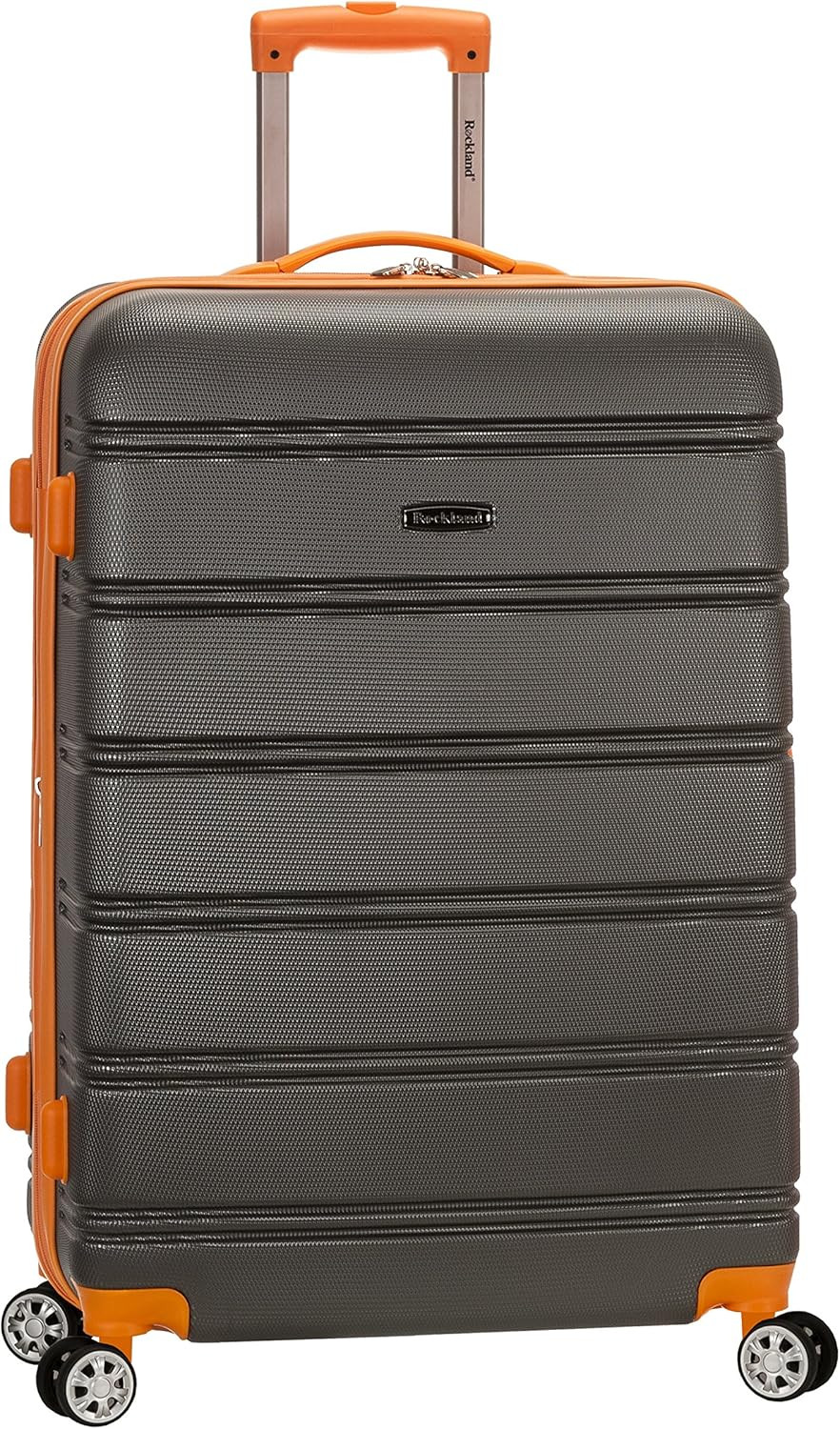 Melbourne Hardside Expandable Spinner Wheel Luggage, Charcoal, Checked-Large 28-