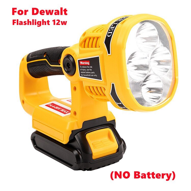 LED Work Lamp Flashlight For Dewalt DCB140 DCB20 Li-ion Battery USB Tools Light