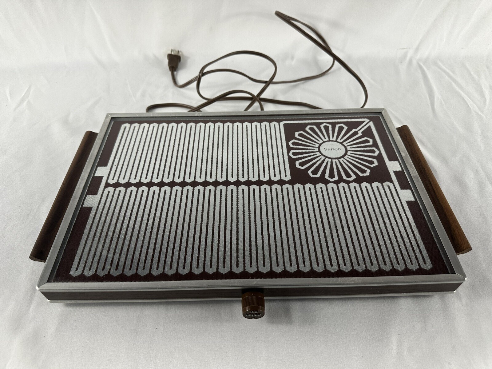 Vintage SALTON HoTray Electric Food Warmer Hot Plate Glass Top Model #H-928