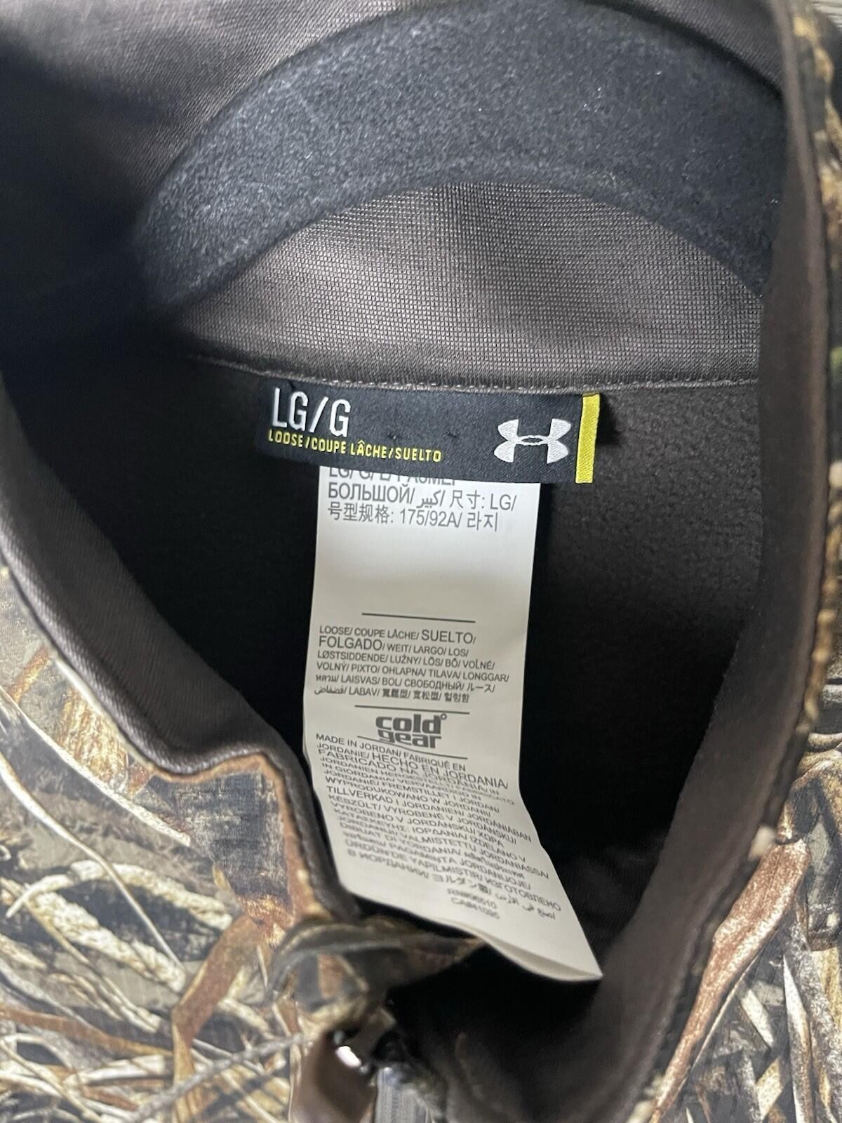 Under Armour 1/4 Zip Pullover Shirt Men's L Realtree