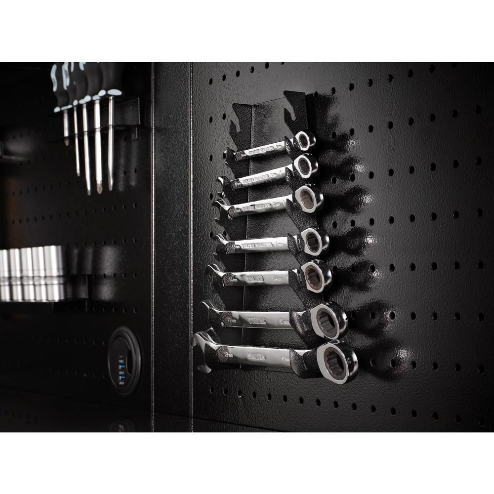 Bunker Pegboard Vertical Tool Rack Holder Black