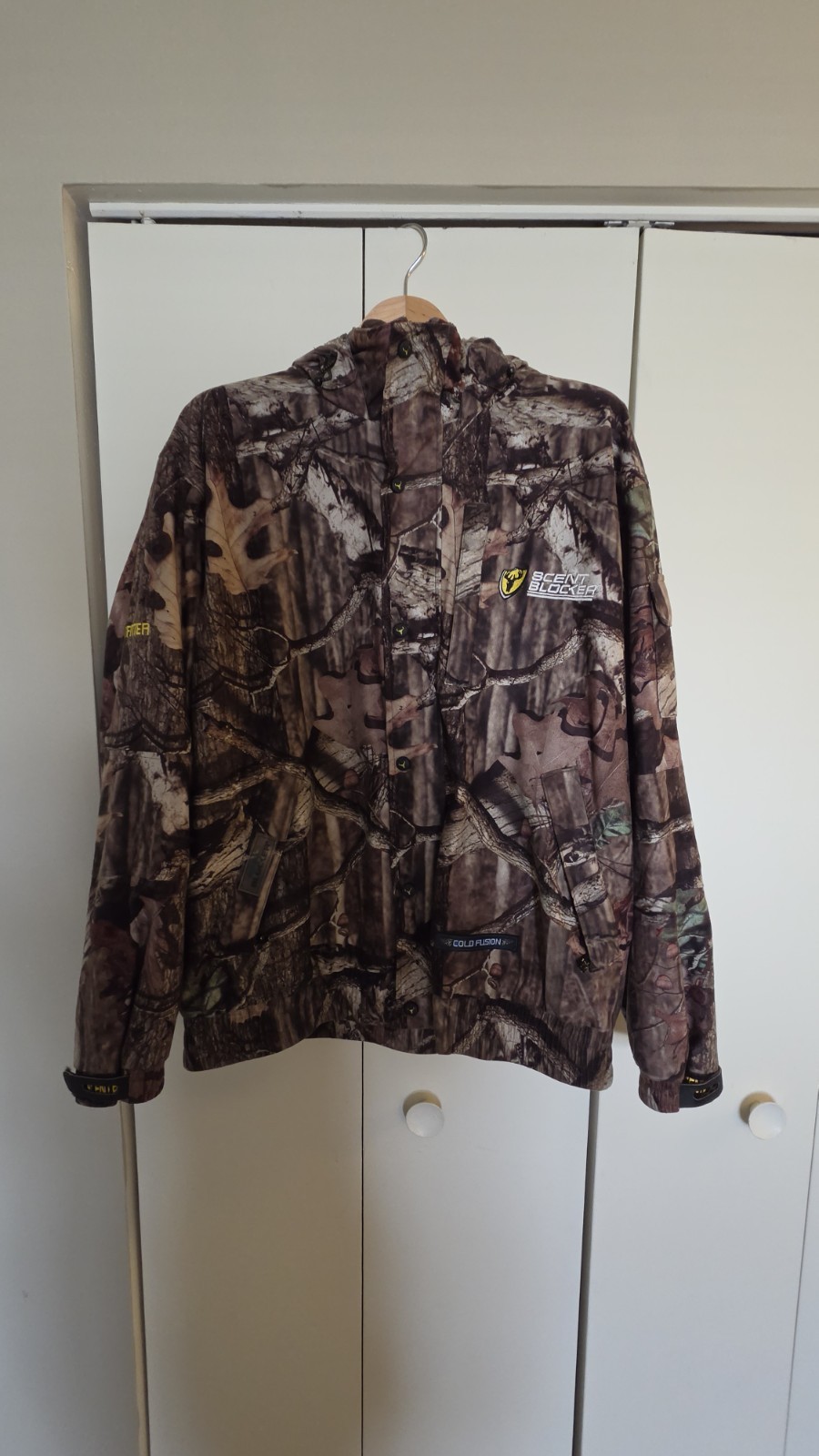 Scentblocker Cold Fusion Camouflage Hunting Jacket XL Hood Scent Control Men