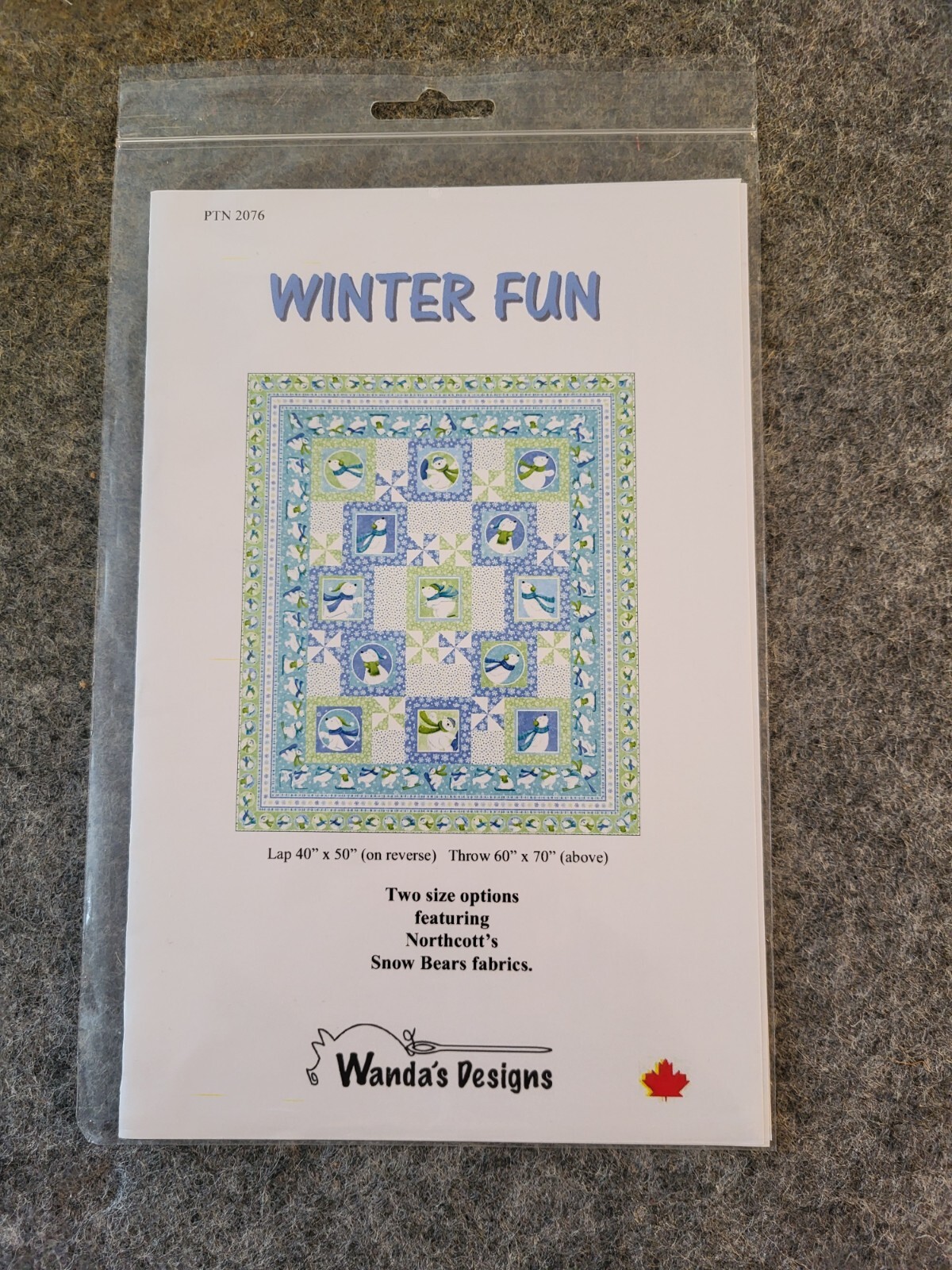 New Winter Fun Quilt Pattern by Wanda Milankov Wanda's Designs