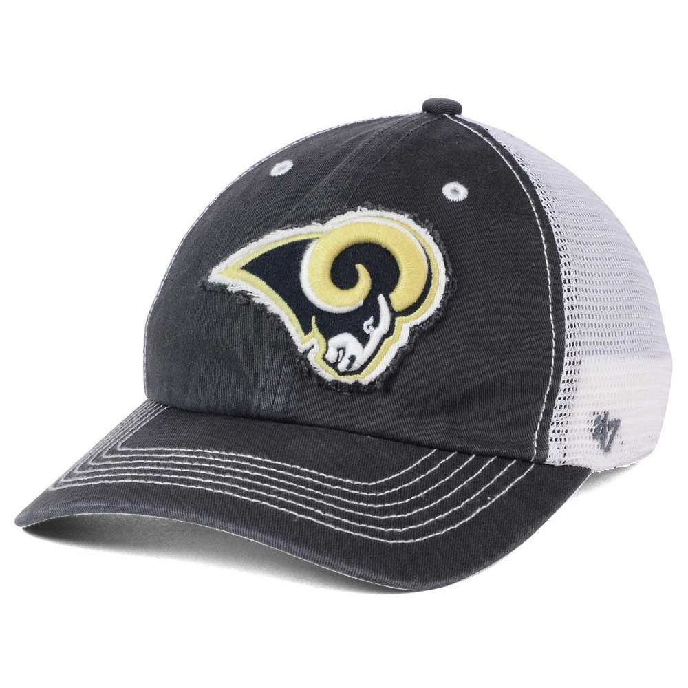 Los Angeles Rams NFL '47 Brand Closer Cap Hat Stretch-Fit Mesh Back Football LA