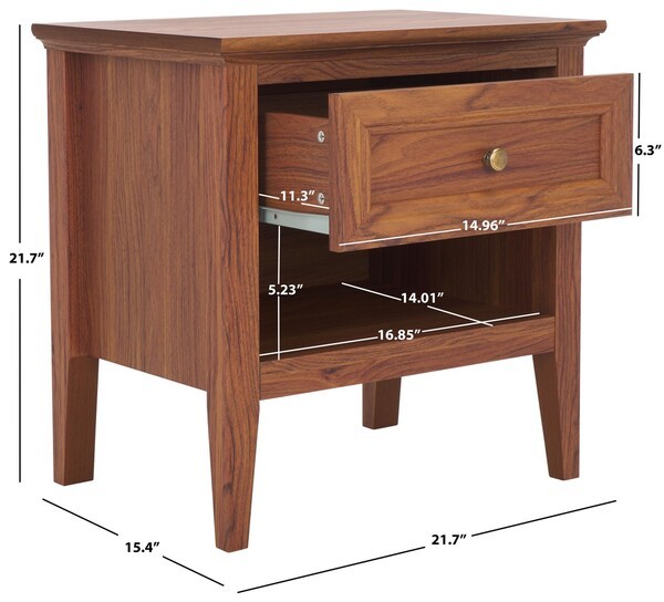 Safavieh SONDRA 1 DRWR 1 SHLF NIGHTSTAND, Reduced Price 2172763268 NST9609A