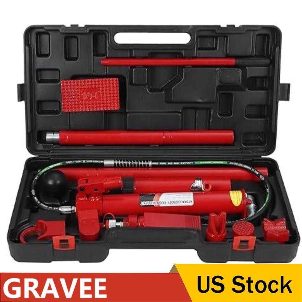10 12 Ton Hydraulic Porta Power Jack Air Pump Lift Ram Body Frame Repair Kits