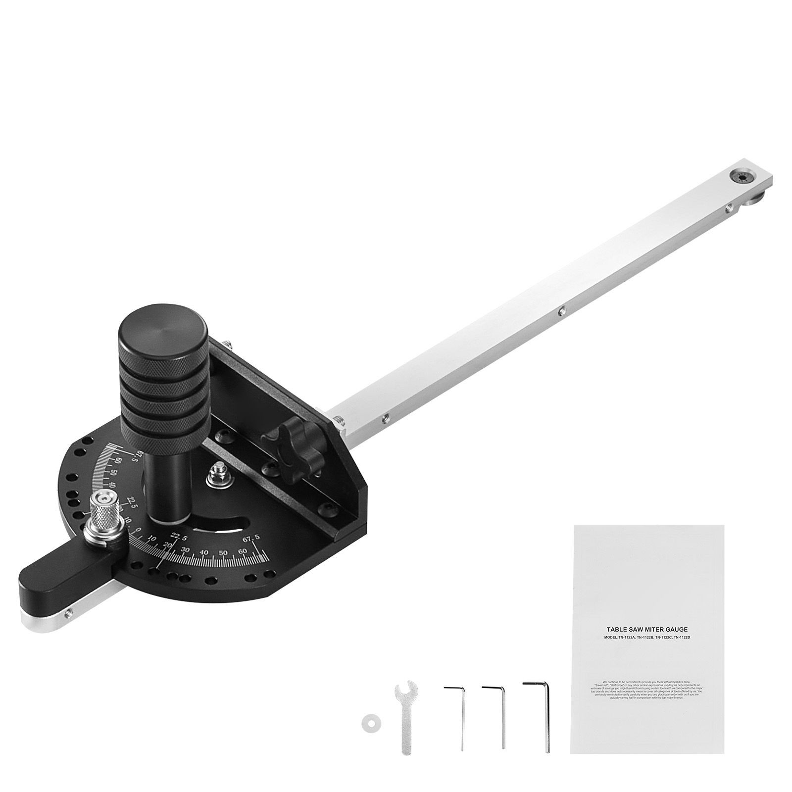 Miter Gauge Precision 3/4"x3/8" Table Saw Stop Bar Woodworking Tool