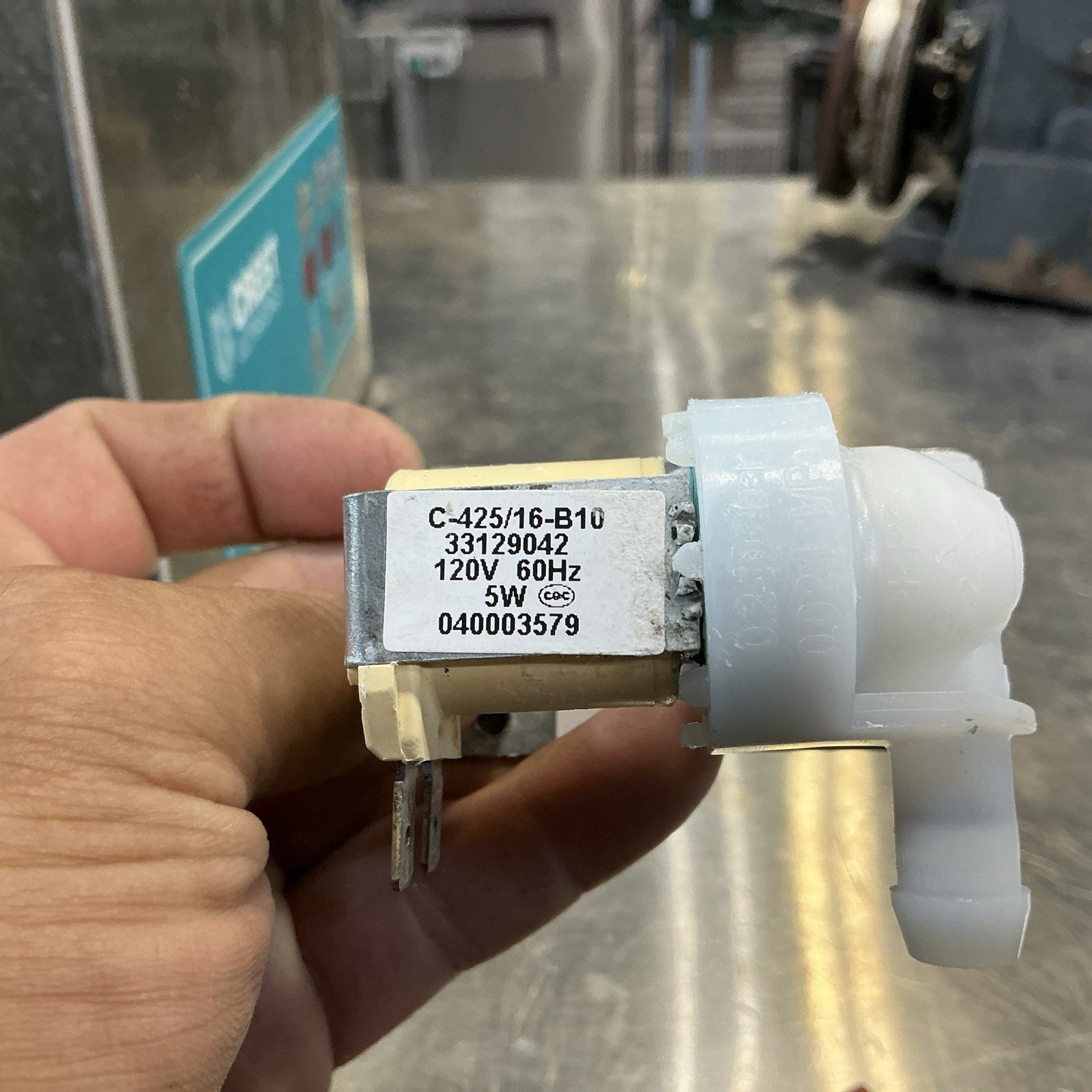 Manitowoc Ice 040003579 Solenoid Valve, Water Inlet, 120V