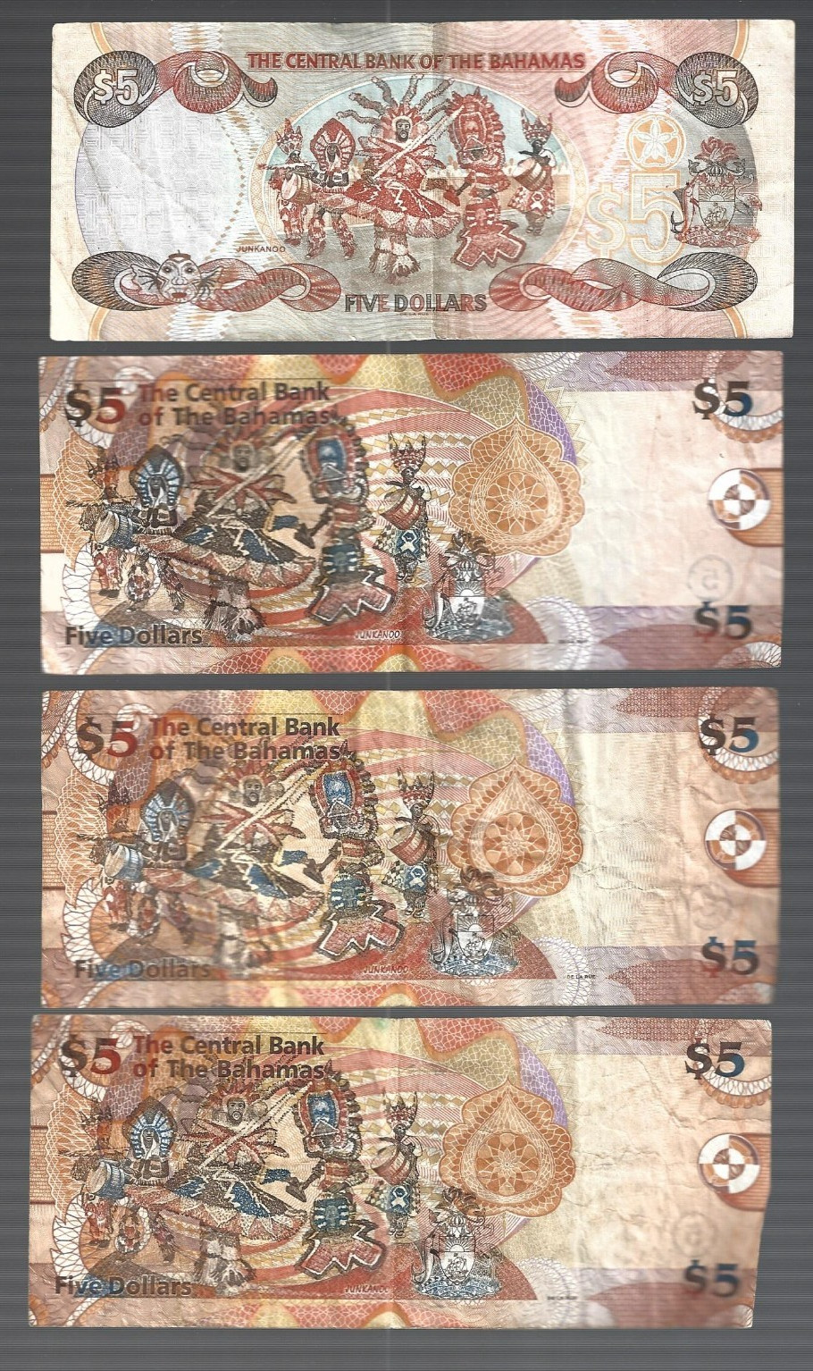 Bahamas ❤️💥assorted 22 spendable notes ... Total: $169 ✨✌️ lot #5210