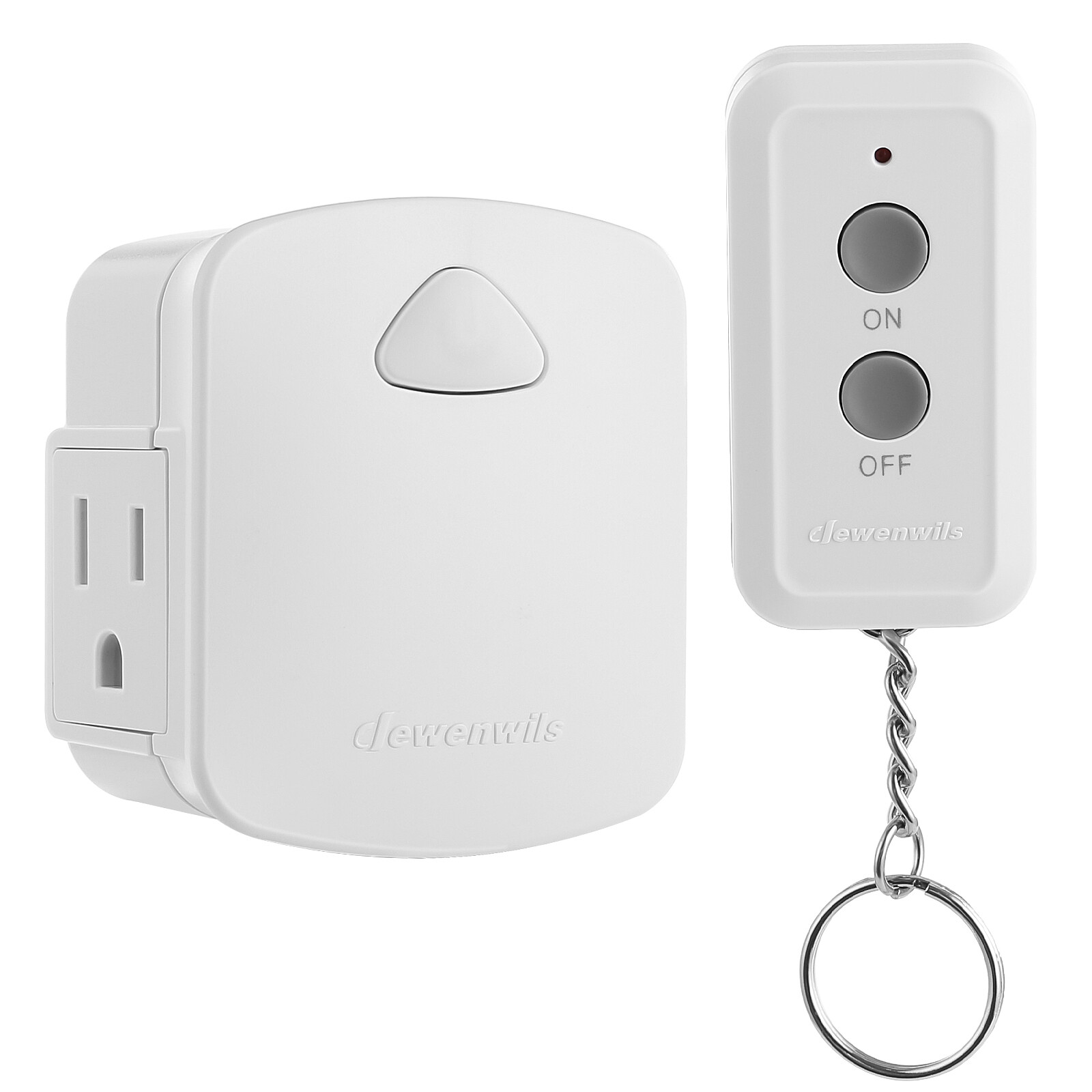 DEWENWILS Indoor Remote Control Outlet, 15A/1875W, 100 FT Long Range, Compact