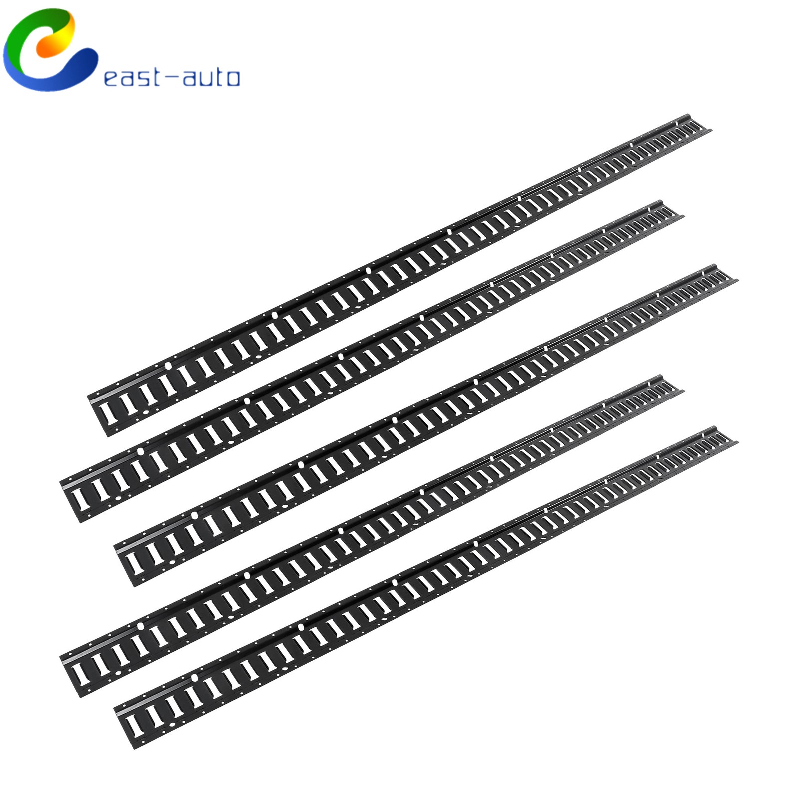 5 Pack 8' E Track Tie Down Rail Kit Fit For Garages Vans Trailers Tie Downs