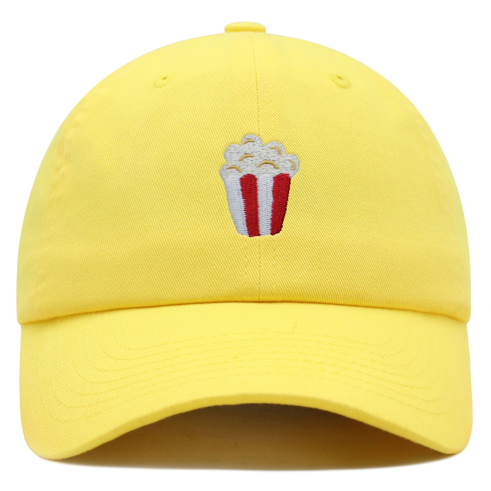 JPAK Popcorn Premium Dad Hat Washed Cotton Relaxed Fit Foodie Snack Lover