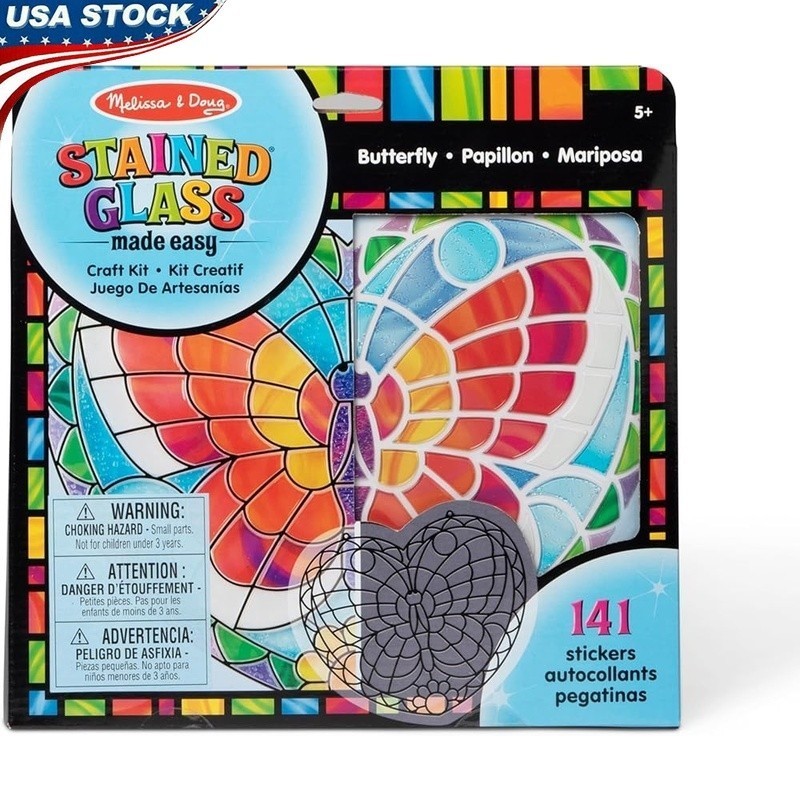 Luminous Butterfly Art Craft Stickers Kids Concentration Motor Skills Fun New