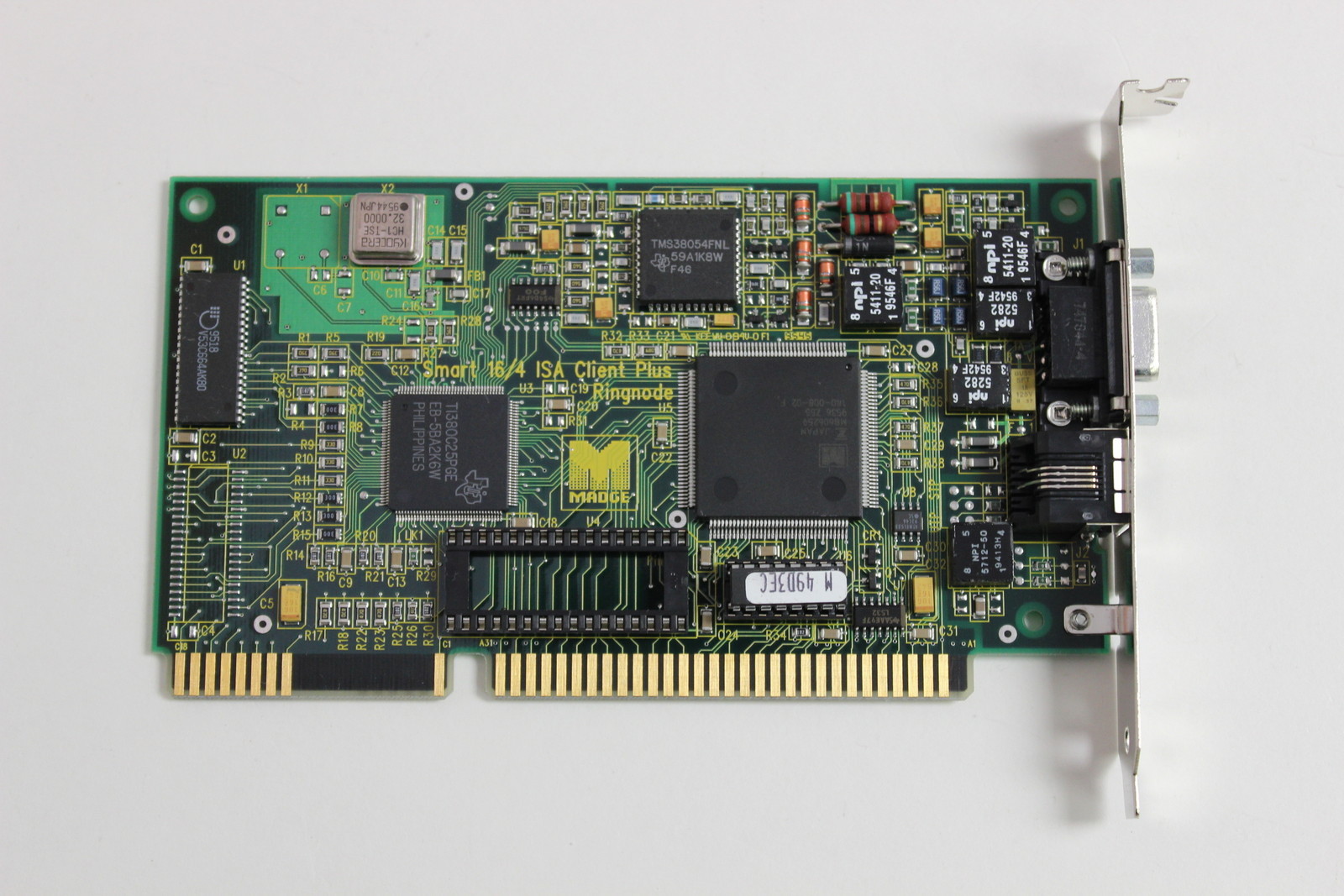 MADGE 152-110-03Y 22-01 SMART 16/4 ISA CLIENT PLUS RINGNODE TOKEN RING ADAPTER