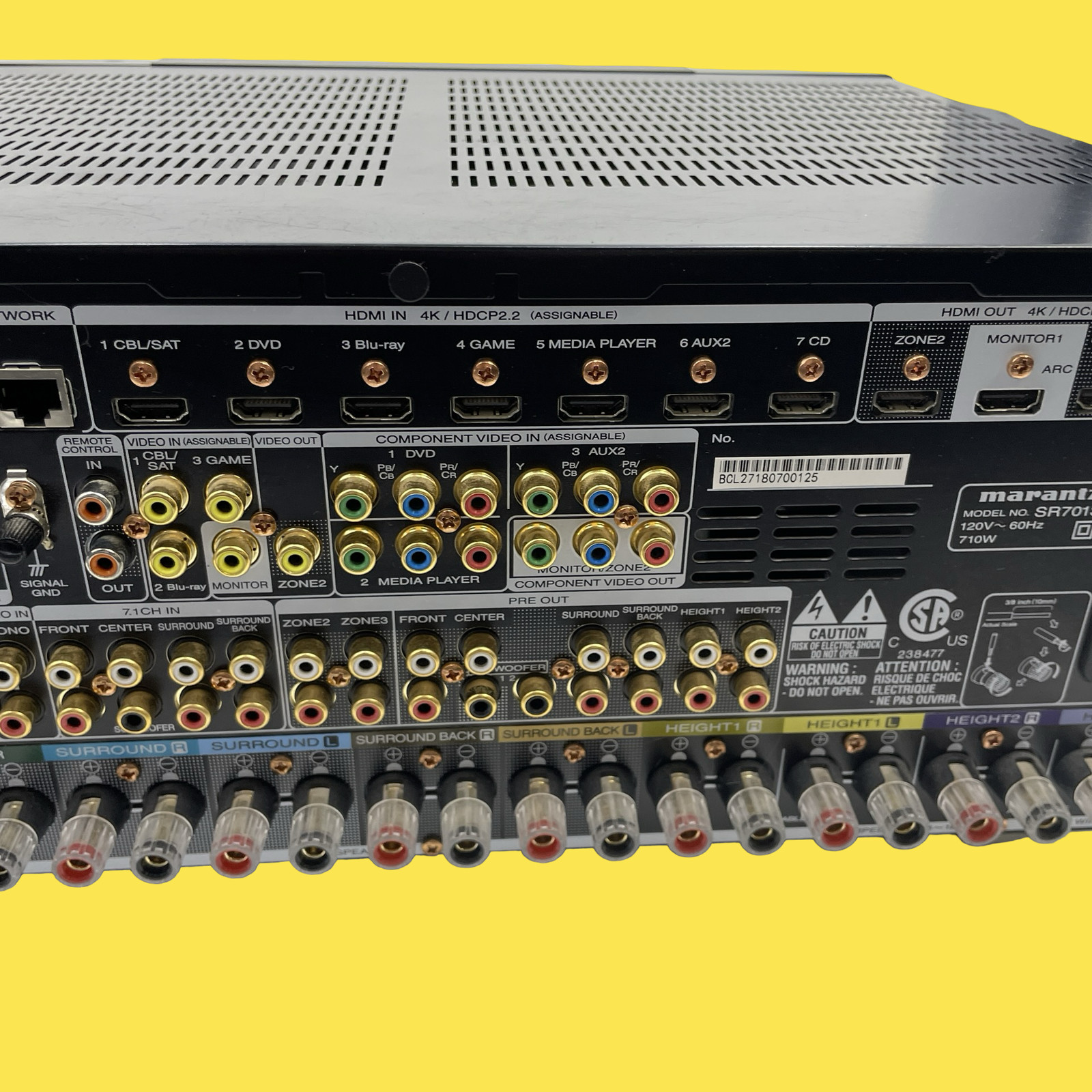 AS/IS Marantz SR7013 9.2 Channel Network AV Receiver #FP9077 (AR)