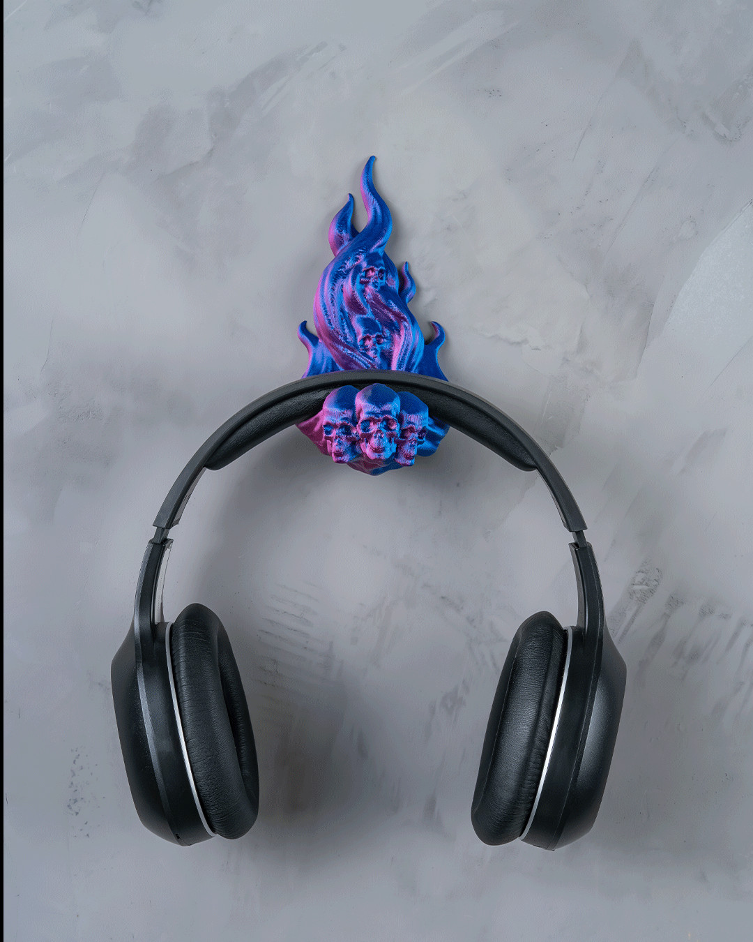 Wall Mounted Dark Ember - Headphone Holder